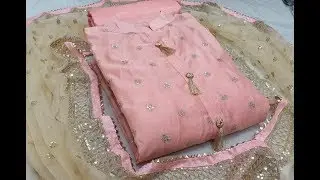 Beautiful Chanderi Silk Dress Materials Collection / Un-Stitched Churidar Materials / Trendy Salwar