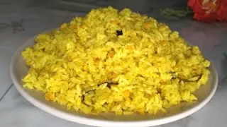 পোলাও চাল আর মসুর ডাল দিয়ে মুখরোচক ভুনা খিচুড়ি রান্না রেসিপি।। How To Make Easy Polao Khichuri