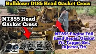 NT855 Engine Head Gasket Change | Tappet Adjustment & Injector Fitting | Full Repair Guide