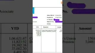 IBPS CLERK LATEST SALARY SLIP🤑 OF ONE OF OUR SUBSCRIBERS(OCT 2024) #ibpsclerk #salaryslip #shorts