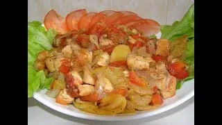 ГОРЯЧИЙ МЯСНОЙ САЛАТ.  HOT MEAT SALAD.