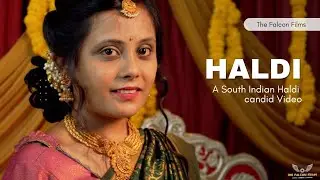 Uday X Rachita | South Indian Haldi | Candid Video | The Falcon Films