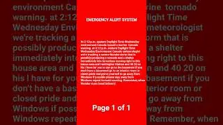canada eas: tornado warning
