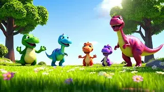 Five Happy Dinosaurs