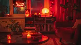 Crimson Lounge 🍷 | 1 Hour Red Room Lofi Beats to Chill, Study & Unwind vol 1