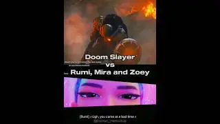 Doom Slayer (Doom: Eternal & Doom: The Dark Ages) vs Rumi, Mira & Zoey (KPDH) #shorts #doomguy #kpdh