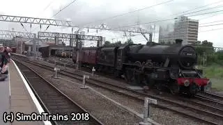 WCR 37706 with BR 44871 & 45690 Leander, 5Z50, 5Z51 at Crewe (21st July 2018)