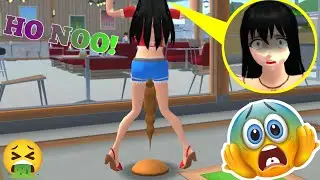 RINA TIBA-TIBA BAB DI LUAR SEKOLAH UDAH NGGAK KUAT NAHAN LAGI! 🤮💩🤣||Sakura school simulator😱👉
