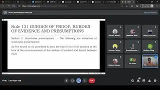 Rule 131 Presumptions