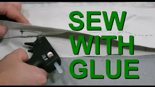 Hot Glue as a substitute for needle and thread (sewing)
