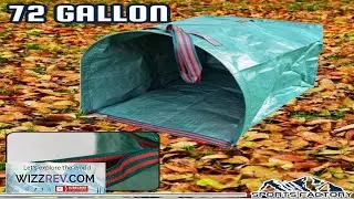 72 Gallon Reusable Garden Bag Yard Lawn Leaf Bags Collapsible Trash Can