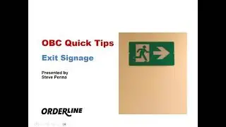 OBC Quick Tips: Exit Signage