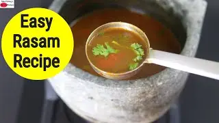 Easy Rasam Recipe Without Rasam Powder - Pepper Garlic Rasam - Skinny Recipes