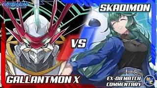 Gallantmon X vs Skadimon - EX-08 Matchplay Commentary
