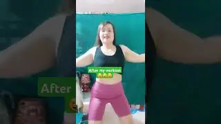 after my workout 😆😆😁 #workout #loosebodyweight #dance #weightlossroutine #shorts