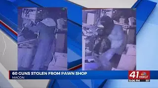 Burglars at Howard's Pawn and Jewelry take around 60 firearms
