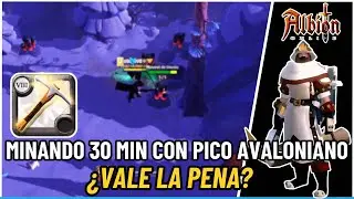 ¿Cuánto dinero se GANA minando 30 min en zona amarilla con un pico Avalonianiano? 💰 | Albion Online