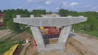 Аэросъемка Дубна с квадрокоптера, Мост.