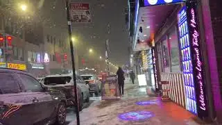 Snowy Walk in Chicago Chinatown 12-30-2025