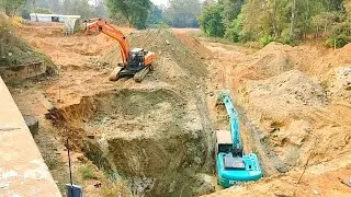 @two mega machine bridge foundation working...😨😱😨//machine working video
