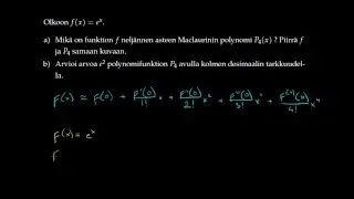 Taylorin polynomi (exp(x))