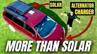 Minivan Camper Off Grid Setup: Solar + Alternator Charger = PERFECT Power!