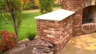 Brick fireplace by Josh Link