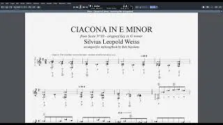 SILVIUS LEOPOLD WEISS - CIACONA