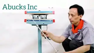 Installation of Electric Foot Pedal Pouch Heat Sealing Machine.