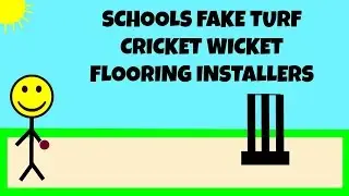 Schools Fake Turf Cricket Wicket Flooring Installers