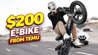 BUYING THE CHEAPEST E-BIKE & AND TESTING ITS TOP SPEED | TEMU HAUL