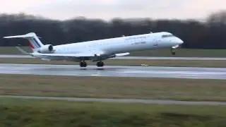 Canadair CRJ-1000 Air France r&eacute;gional landing @ Euroairport MLH/BSL