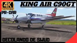 26/12/2025-King Air C90GT (PR-DAR) decolando de Cláudio MG