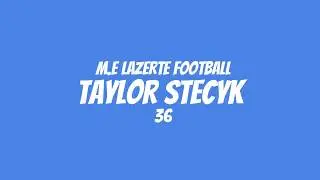 M.E LaZerte Football Taylor Stecyk 36
