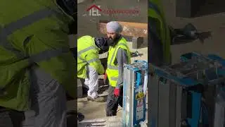 🛠️ Welding Steel Structures: Crafting Strength & Precision 🔥#constructionsite #steelconstruction