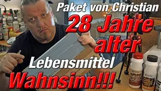 28 Jahre altes Lebensmittel essen! Unboxing Zuschauerpaket von Christian #wastingfood