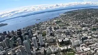 Flying Above Downtown Seattle with Ham Radio Operations