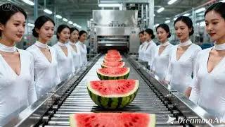 From Harvest to Truck: Watermelon Processing Line | Industrial Documentary
