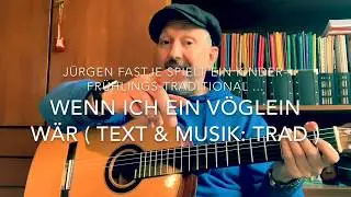 Wenn ich ein Vöglein wär ( Musik & Text: Trad. ), hier gespielt von Jürgen Fastje