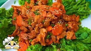 Korean Spicy Pork Recipe - How to make Korean Spicy Pork - Jeyukbokkeum (제육볶음)