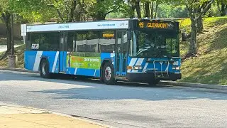 MCDOT Ride On 2008 Gillig Advantage LF40 #5743 on Route 49 to Glenmont!(SPEEDSTER!!!)