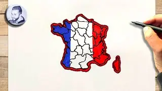 Comment dessiner une carte de France facile &agrave; dessiner