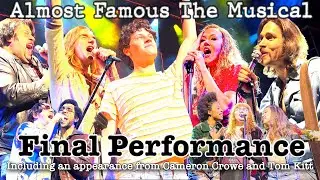 FINAL moments of Almost Famous The Musical on BROADWAY with Cameron Crowe & Tom Kitt