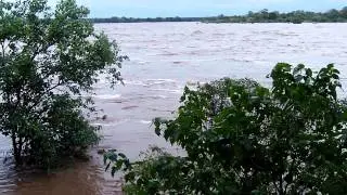 Letaba River above flood level Kruger National Park Jan 2013