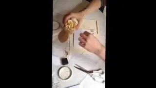Gilding flake tutorial using double sided adhesives