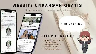 Membuat Undangan Website Sendiri Gratis Semua Fitur Lengkap Modal HP | FREE LINK UNDANGAN