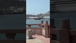 Mathra beach ⛱️  #muscat #beach #ships #Hello.world8