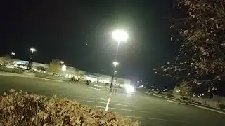 wallmart parking lot UFO light worker great awakening end of times signs at night