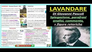 LAVANDARE (Pascoli) spiegazione, parafrasi, analisi, commento e figure retoriche