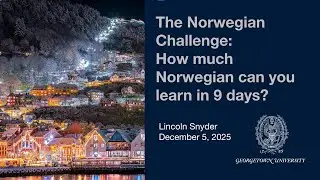 Norwegian Challenge! How much Norwegian can you learn in 9 days?